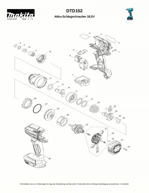 Ανάλυση εργαλείου MAKITA DTD152